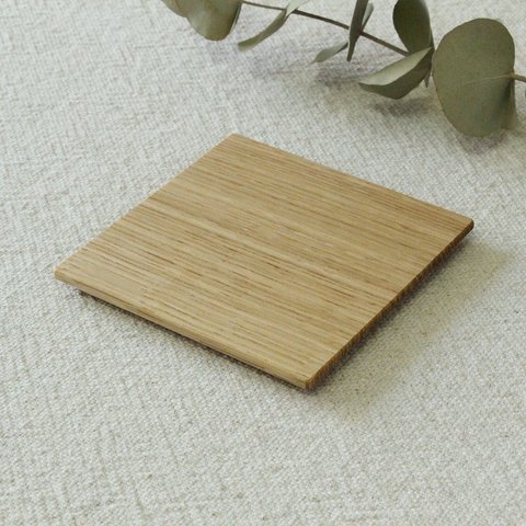 木の平皿105（オーク）＜四角／フラット＞