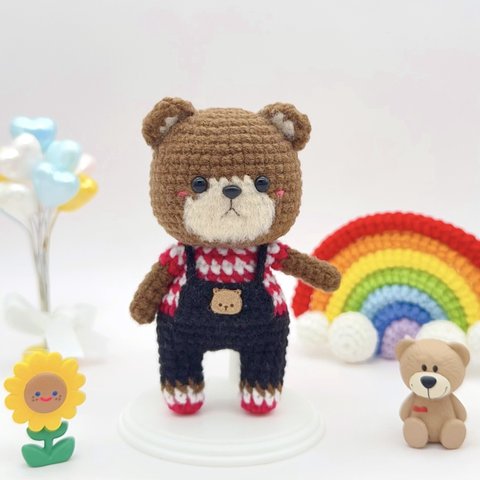 クマちゃんA   あみぐるみ　熊　ハンドメイド