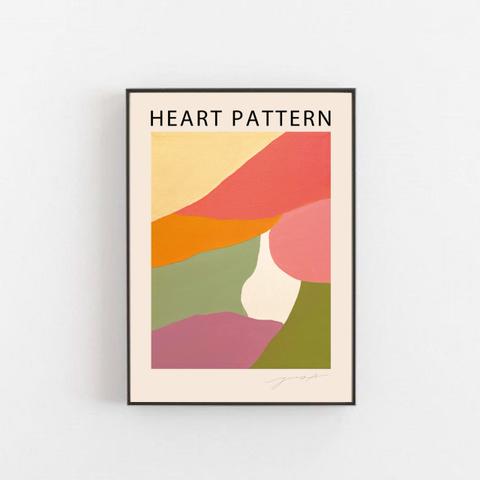 A3 Poster　"Heart pattern 005"