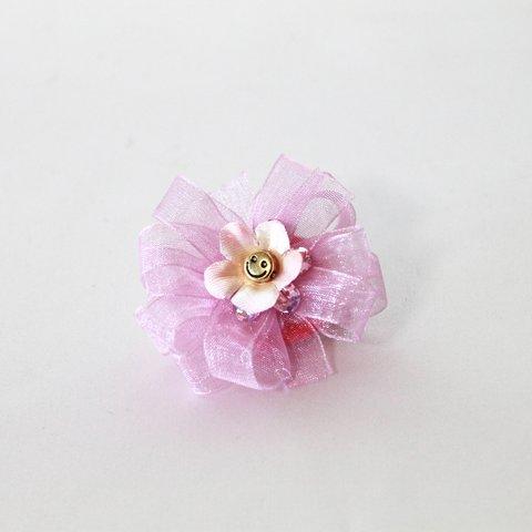 Happy Flower ブローチ -pink-