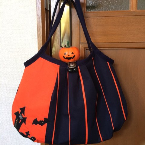 アップリケハロウィングラニーバッグ