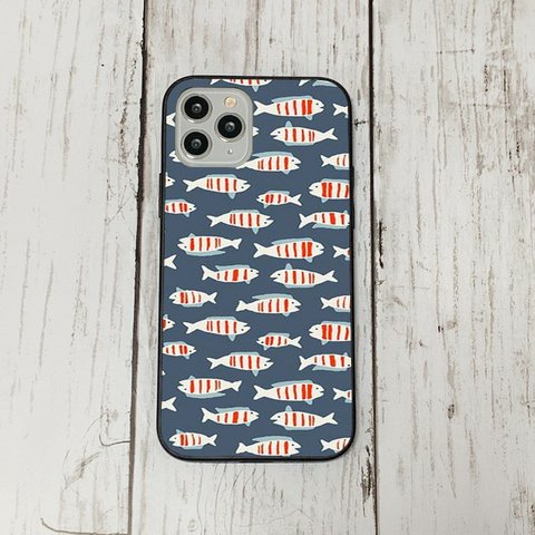 スマホケース49 期間限定 iphoneケース 強化ガラス おしゃれ 北欧 魚　おさかな　アイフォン　リバティ　かわいい　絵画 iface