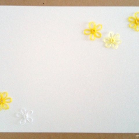 tatting lace card-mimosa