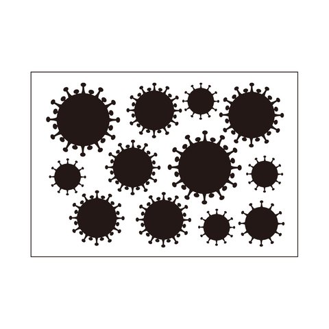 ステッカー　感染予防