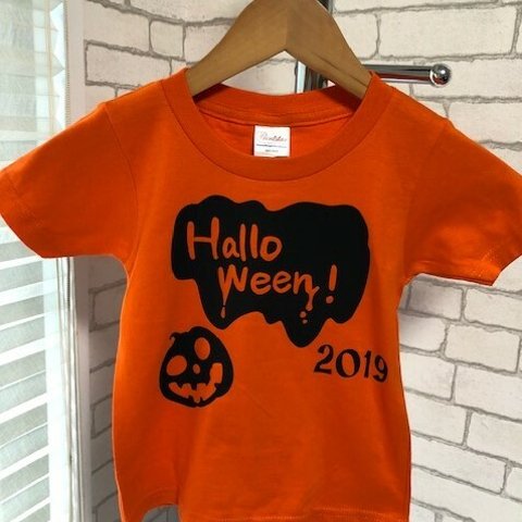 ハロウィン🎃を楽しもう❕　オレンジのオリジナルTシャツ