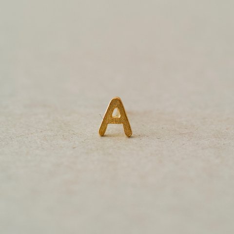 LETTER  A stud earrings