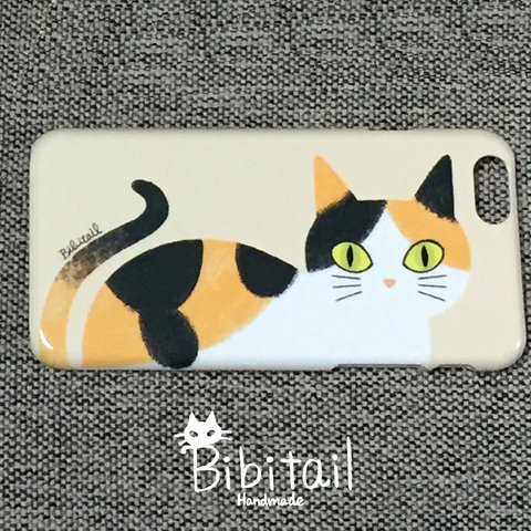 【送料込み】三毛猫　iPhoneケース　6・6ｓ・7・8・SE2・X・XR 各Plusサイズ