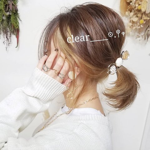 誰でも簡単♪挟むだけヘアクリップ✴️年中使えます☺️