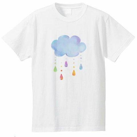 親子お揃いも☆雲と雨のＴシャツ/レディース・メンズ