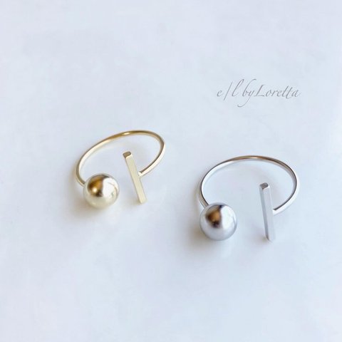 (全2色)Mat stick × ball Ring 