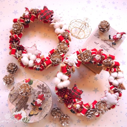 【再販】Wreath  ***bobbin Babbo Natale