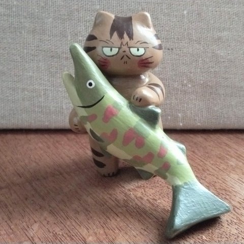取れピチ☆東北宮城の猫さんと近所の川の鮭！
