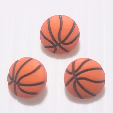バスケットボール  ボタン  3個