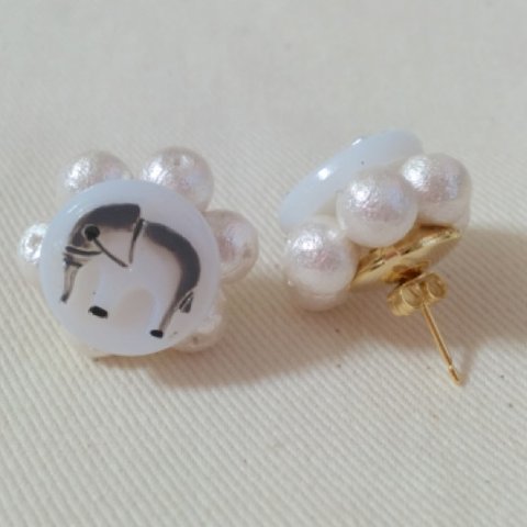 Animal Flowerピアス(Elephant)