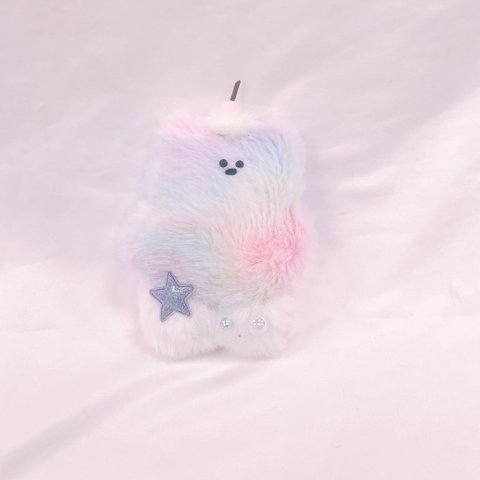 ゆめかわいいスイーツくま宇宙人くんのぬいぐるみ