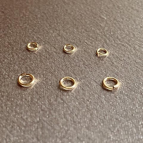 14KGF丸カン｜線径0.64mm*D4mm【25点セット】