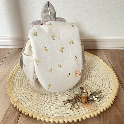 🌻かわいいお花のシンプルベビーリュック🌻