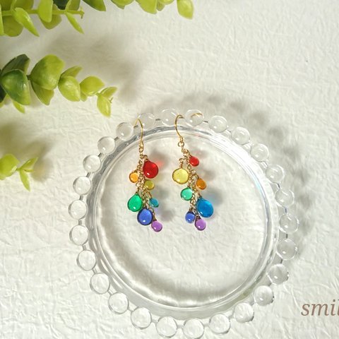 mini Rainbow ピアス / イヤリング 