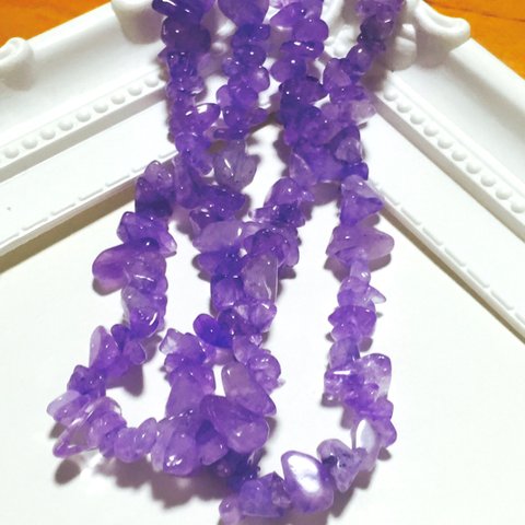 <60粒> ラベンダーアメジスト 紫水晶  天然石