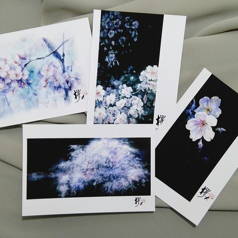 ポストカード（桜シリーズ①）4枚セット