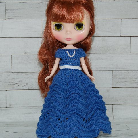 ブライス☆手編みのロングドレス