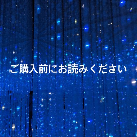 ご購入前にお読みください