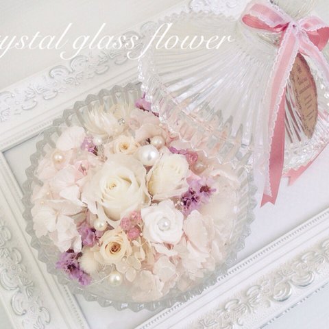  送料無料★crystal glass flower〜ウェディング特集〜