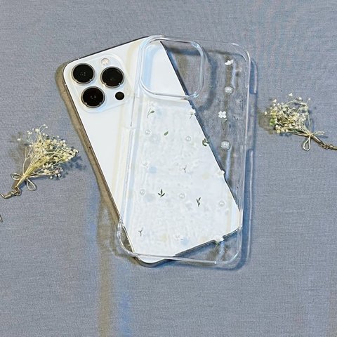 iPhoneケース　韓国風　ハンドメイド