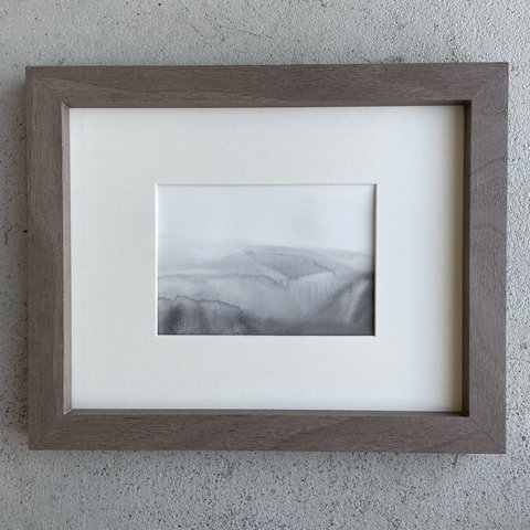 mountain at sunrise  原画/抽象画/水彩画