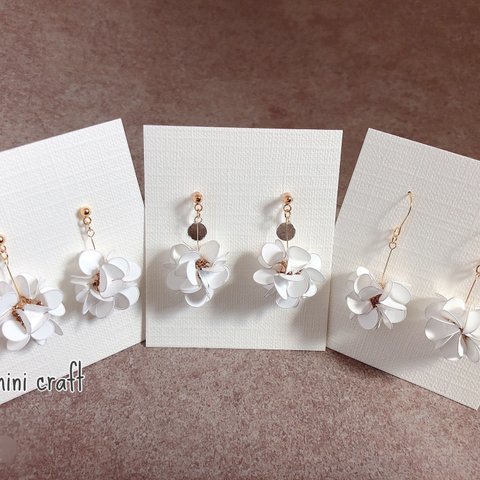 dip flower 【earring・pierce】（受注製作）