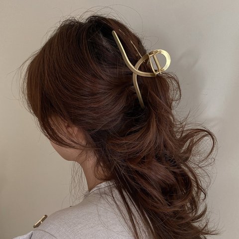 【在庫処分 数限定セール￥399】韓国ファッション　シンプルヘアクリップ 　ヘアアクセサリー　-7006