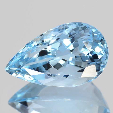 ソ付 アクアマリン 2.959ct ルース ペアシェイプ