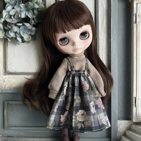 2437 ブライスさん Scented Gardenコーデ リバティ  Blythe ブライス アウトフィット 洋服 リカちゃん