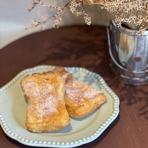 【２枚】ふわもちミニ食パンのフレンチトースト