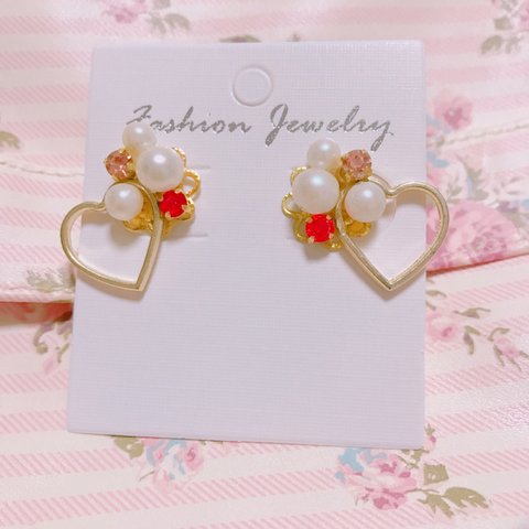 ハートピアス♡