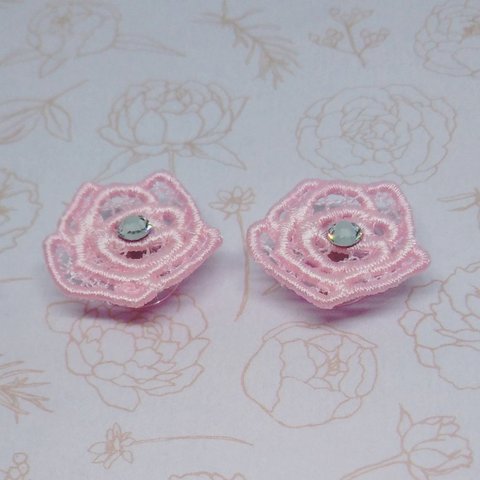  マグネット 刺繍  薔薇 ④ 