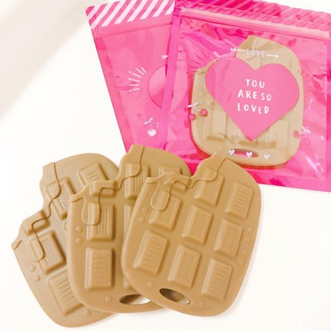 ♡♡チョコレート歯固め♡♡バレンタインにも♡♡歯固めジュエリー♡♡板チョコ♡♡