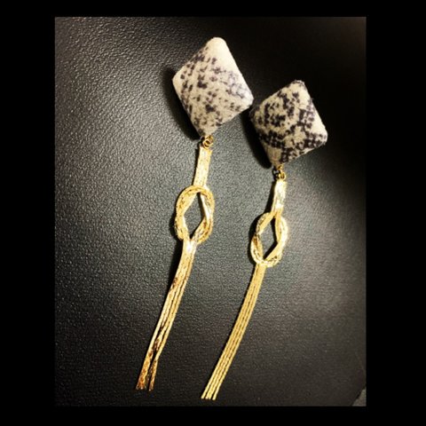 パイソン×goldチェーン　jewelry