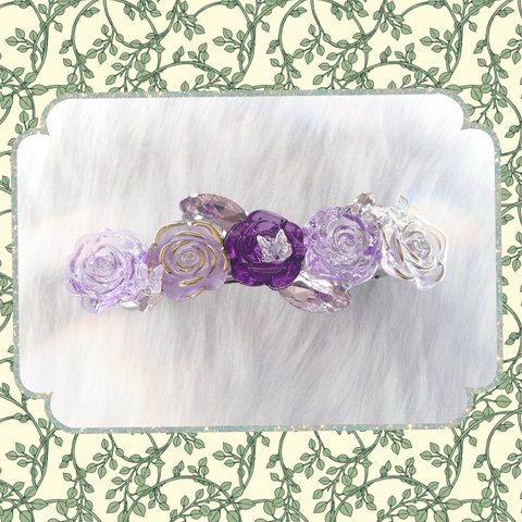 Purple rose carnival バレッタ