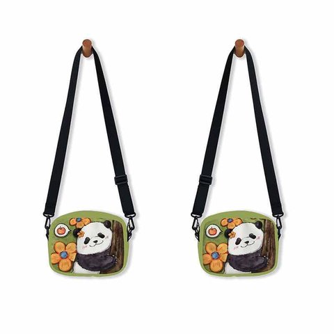 Panda パンダ トート ショルダーバッグ ハンドバッグ パンダ柄 エコバッグ 肩掛けバッグ 学生手袋 かわいい 中国のパンダ