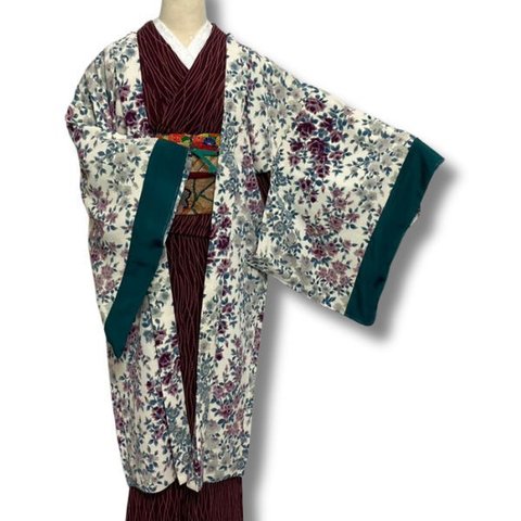 【RE:HAGU】 羽織　HAORI　FlOWER GREEN