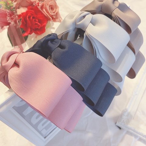 ♡絶妙カラーのたらりんリボンバナナクリップ♡