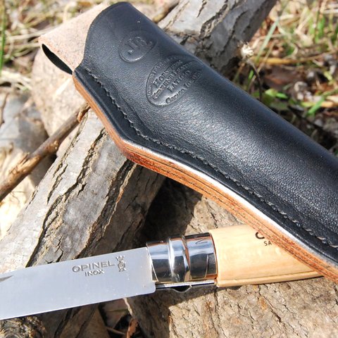 OPINEL No.8 Leather Case 【Black】 受注生産予約販売