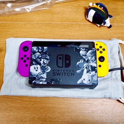  Nintendo Switch持ち運び用ポーチ・大グレー