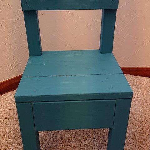 キッズチェア 子供椅子 手作り椅子 アンティーク椅子