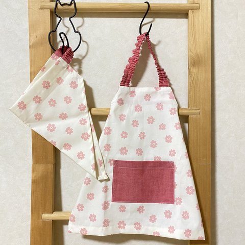 【95】フルレット☆子供 キッズ エプロン＆三角巾