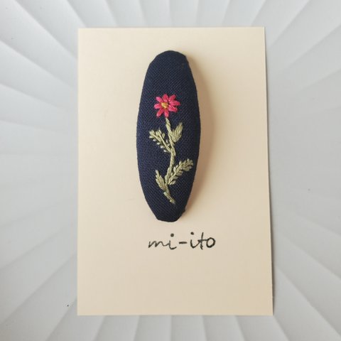 刺繍パッチンピン💠　no.63　 💛送料無料💛