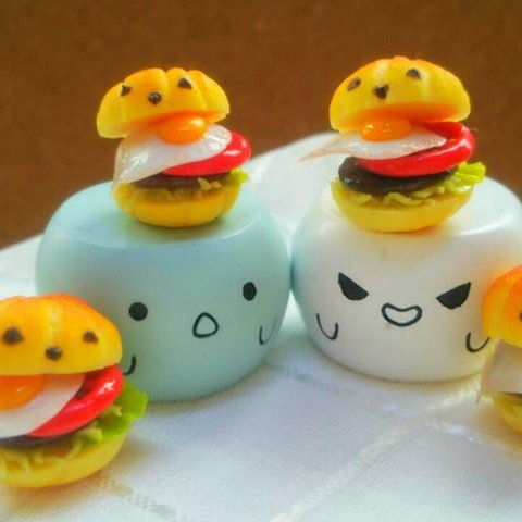 【セール】ハロウィンパーティー用 カボチャのバンズのハンバーガー