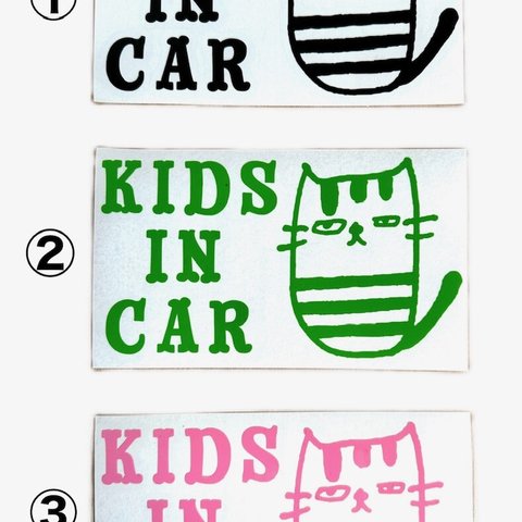 KIDS IN CARステッカー