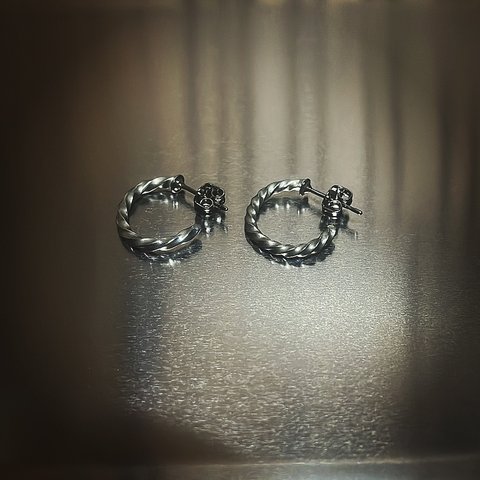 silver925 twist pierce